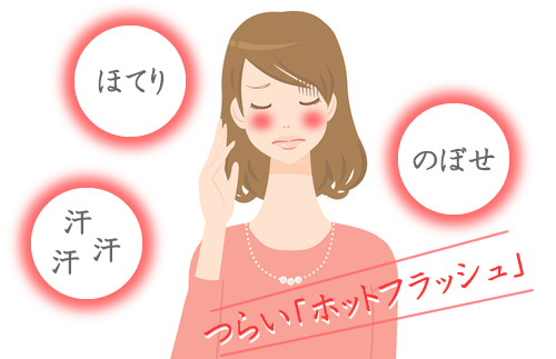 顔・頭ののぼせ 更年期障害